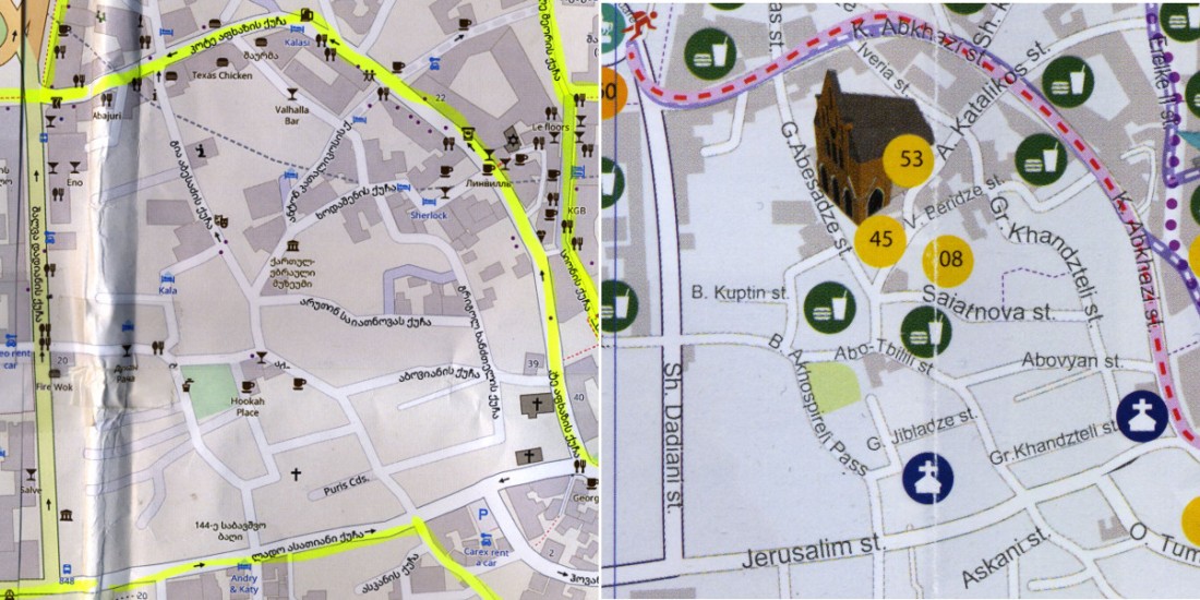 OSM Guide Old City compared